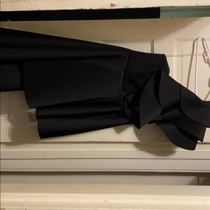 Akira one sleeve black dress